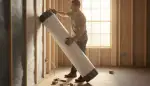 Dämmplatten innen Wand mit Dampfsperre