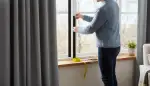 Vorhänge mit Klettband fixieren