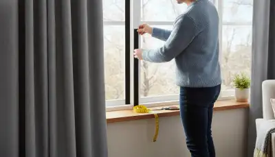 Vorhänge mit Klettband fixieren