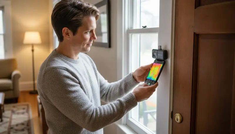 Zugluft Ade! So finden Sie Wärmelecks spielend leicht mit der HIKMICRO Mini2 V2 Wärmebildkamera